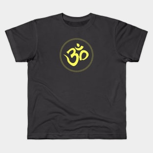 Spiritual Om Symbol Sacred Yoga Mantra Kids T-Shirt